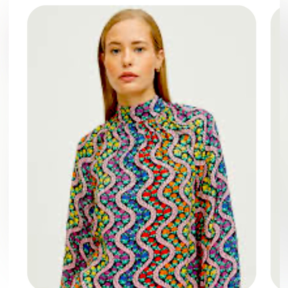 Rhode Resort Harlow Top in Rainbow- Size Small, NWT